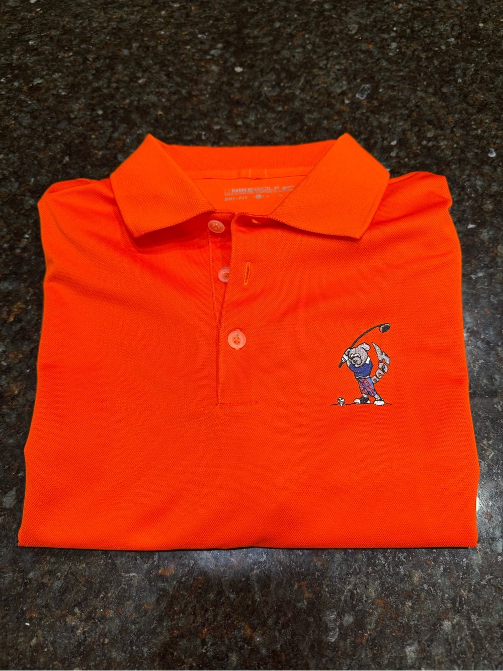 Wagg Golf - Men’s Orange Nike Dri-Fit Golf Polo - XL